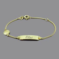 Kinderschmuck als Kinderarmband mit Schmetterling Gold Kinderarmband Gold mit Schutzengel