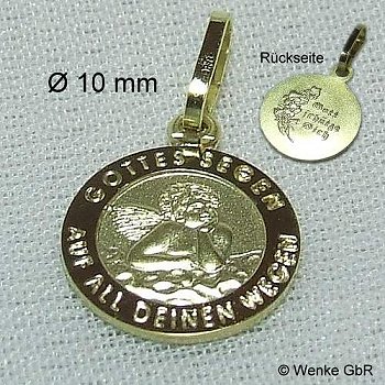 Kinderkettchen-Anhänger Gold Kinderkettchen-Anhänger Gold