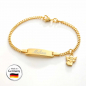 Preview: Kinderarmband mit Schutzengel aus Silber