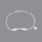 Preview: Kinderarmband Silber mit Gravur und Schutzengel