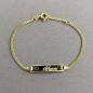 Preview: Kinderarmband Gold ausgestanztes Herz 16 cm Bild 1