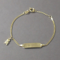 Preview: Kinderarmband Gold mit Bärchen