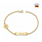 Preview: Kinderarmband Gold Schutzengel 16cm