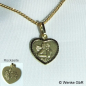 Preview: Schutzengelanhaenger-gold-herz Bild 1