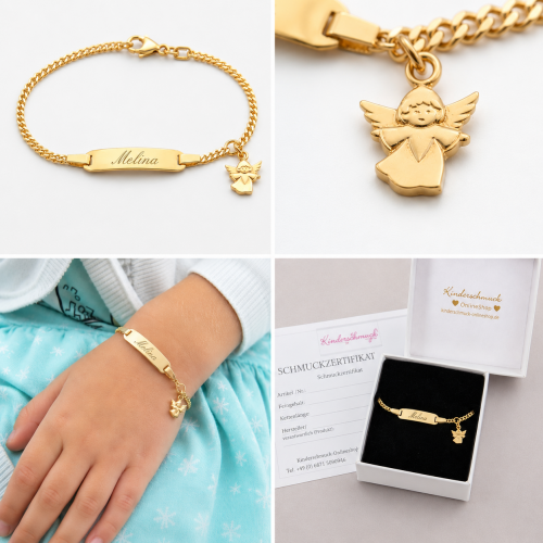 Preview: Engel-Armband für Kinder aus 925/-Sterling Silber