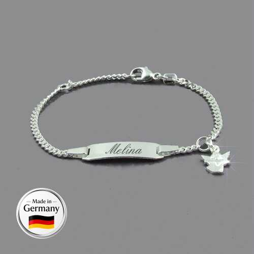 Kinderarmband mit Schutzengel aus Silber