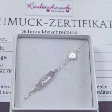 Identarmband mit Geburtsuhr