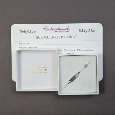 Preview: Kinderarmband mit Taufuhr im Etui