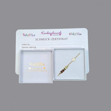 Preview: Schutzengel-Armband Gold mit Gravur für Kinder