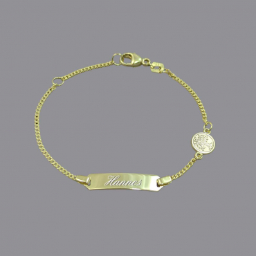 Preview: Schutzengel Armband Kinder 750/-Gold