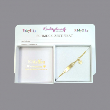 Preview: Armband Gold für Kinder mit Schutzengel