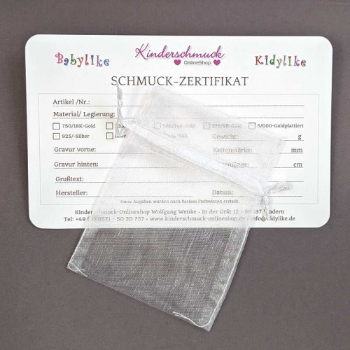 Preview: Silber Kreuzanhänger 925 mit Gravur-Möglichkeit • zeitlos • schlicht • modern