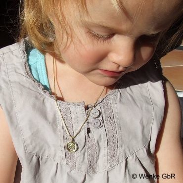 Schutzengel Taufring Gold mit Gravur