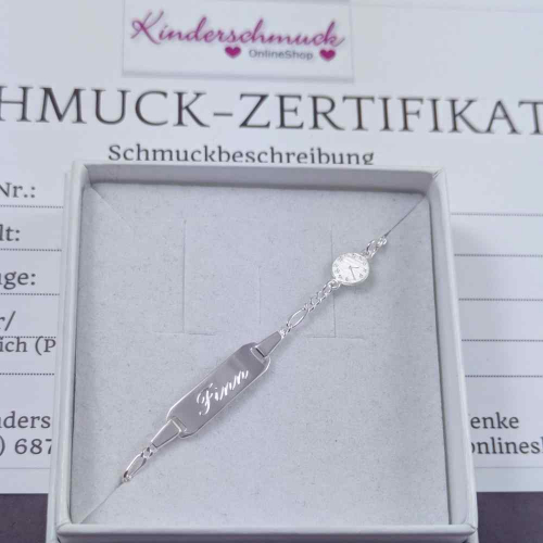 Identarmband mit Geburtsuhr
