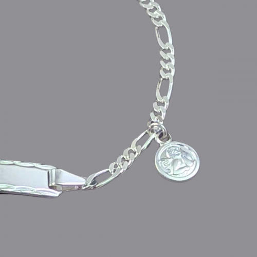 Kinderarmband mit Schutzengel im Kettchen integriert Bild 2