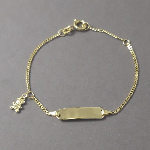 Kinderarmband Gold mit Bärchen
