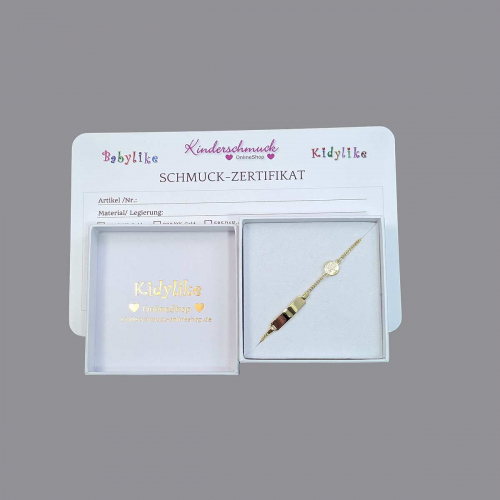 Schutzengel-Armband Gold mit Gravur für Kinder