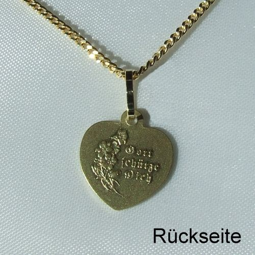 Schutzengel Anhänger Gold